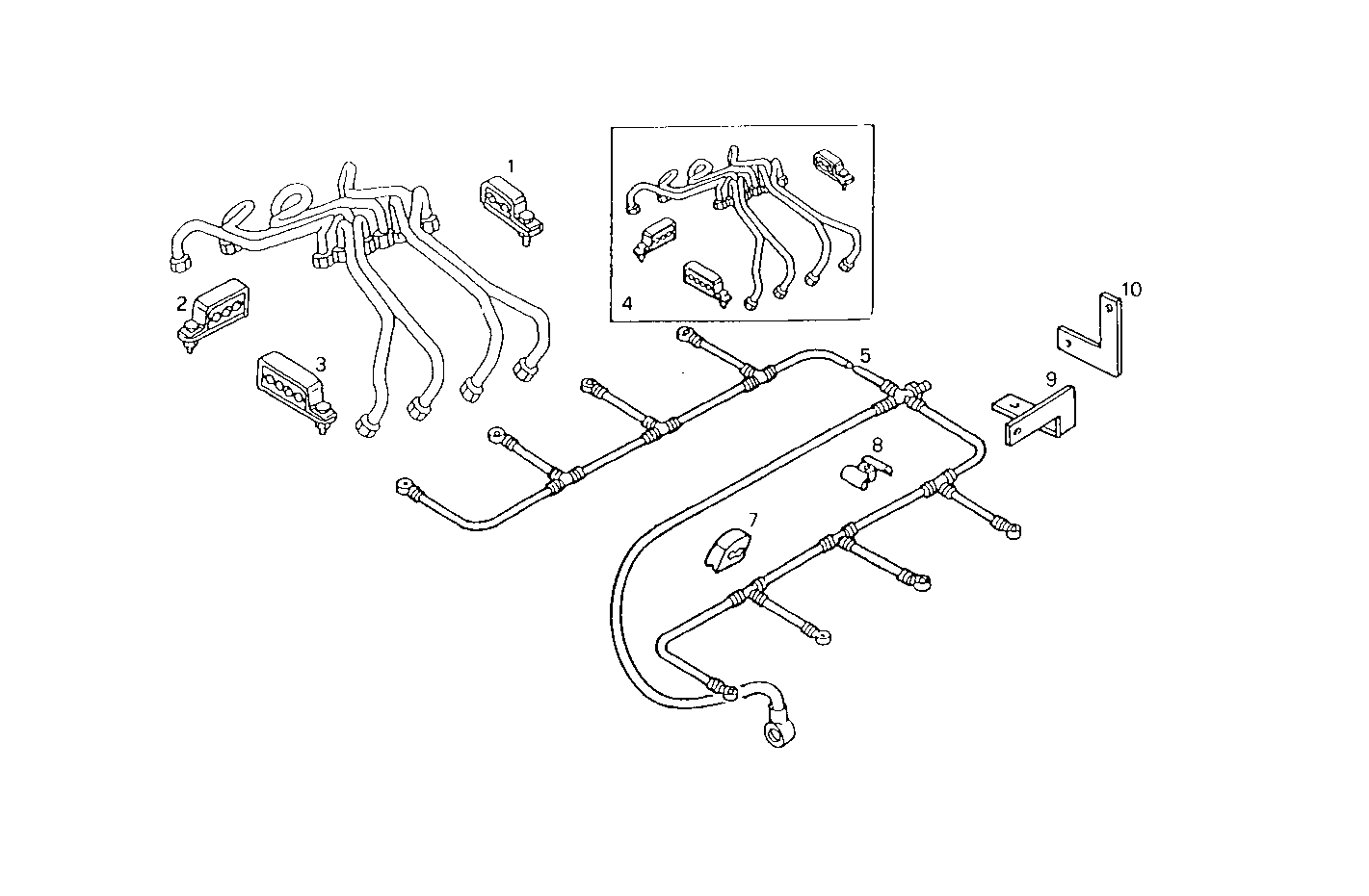 INJECTION PIPES parts diagram