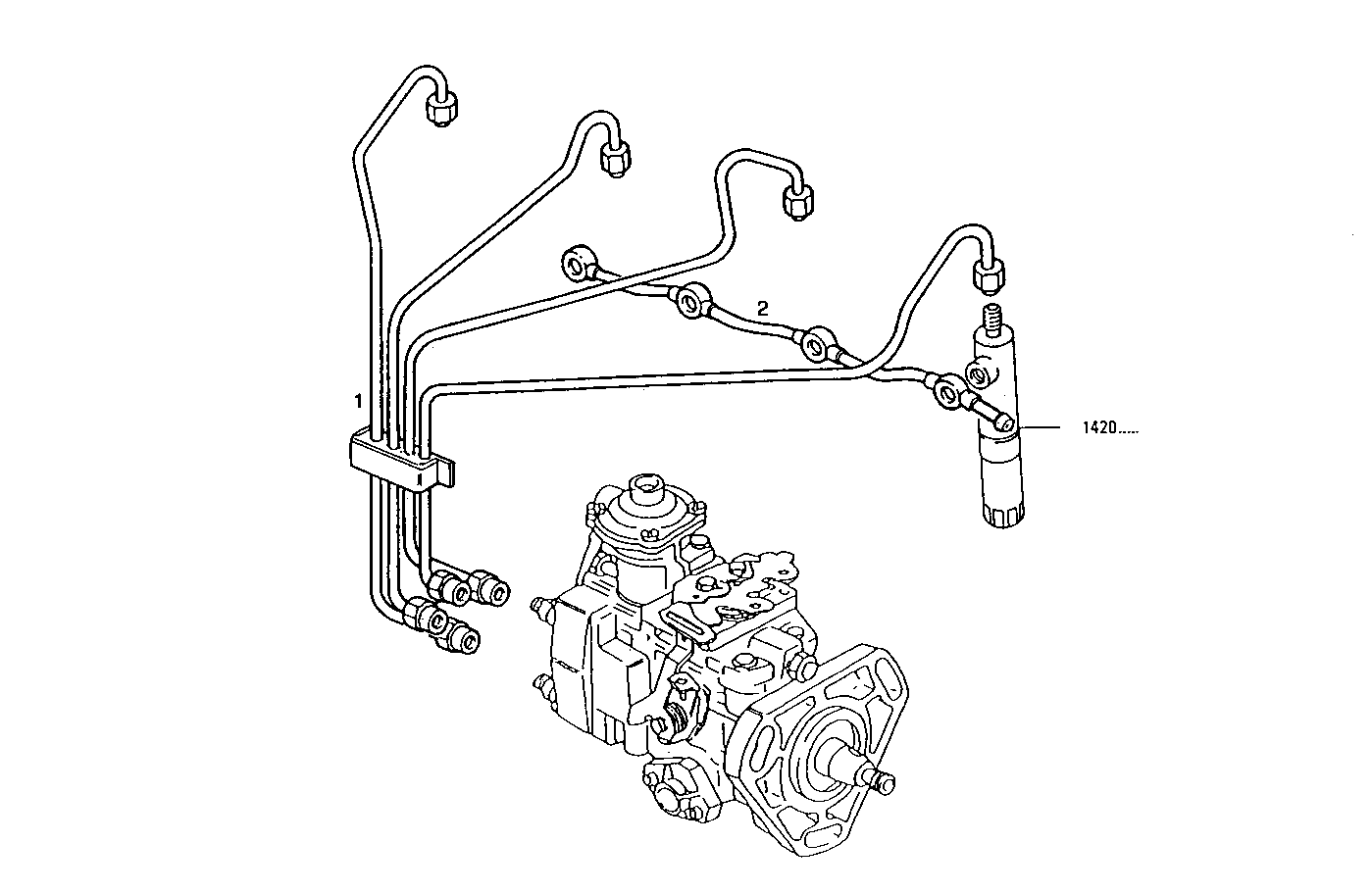 INJECTION PIPES - 8045SU00.50A001 8045SU00 parts diagram