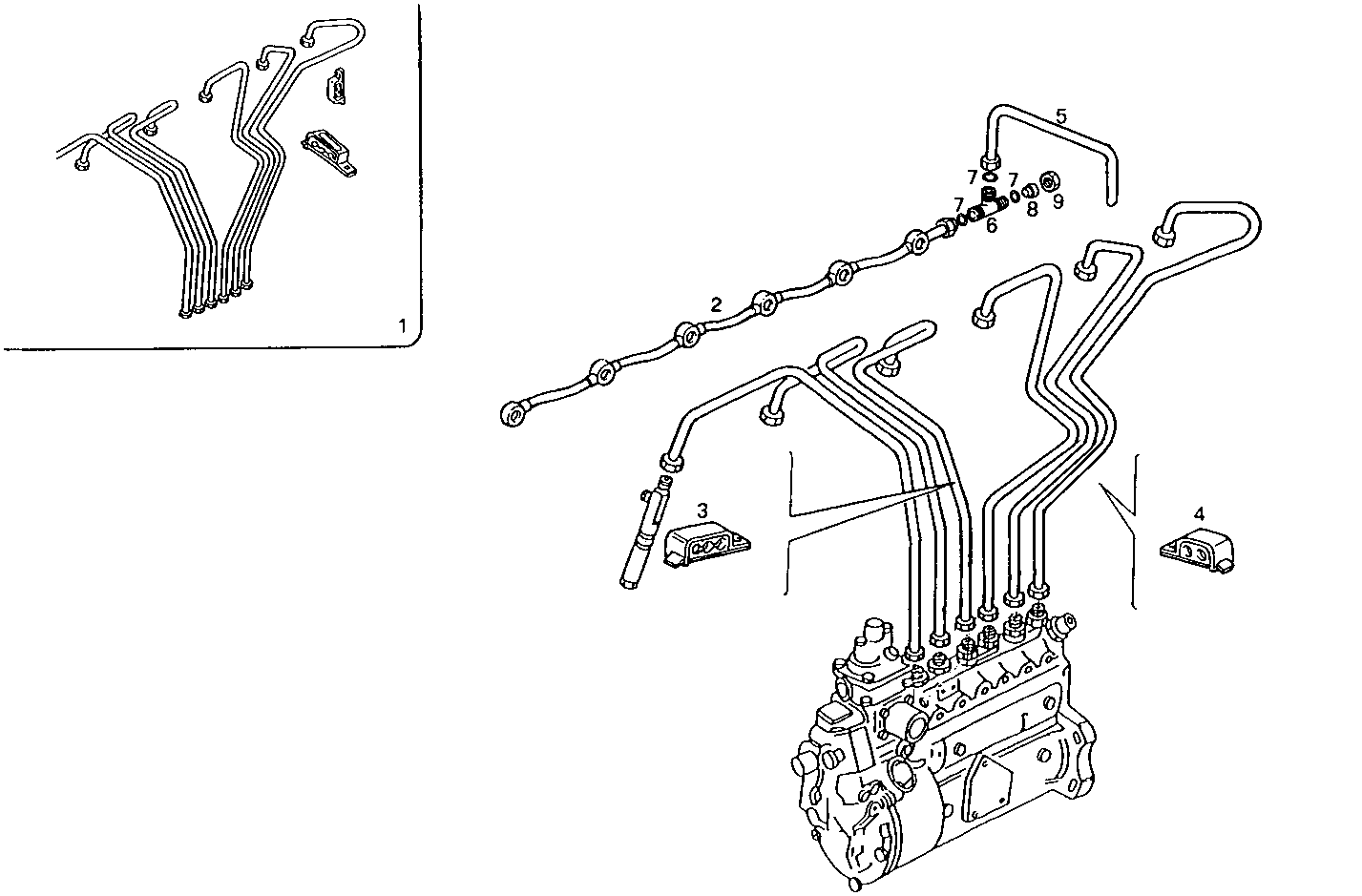 INJECTION PIPES - 8061Si40.00 8061Si40 parts diagram