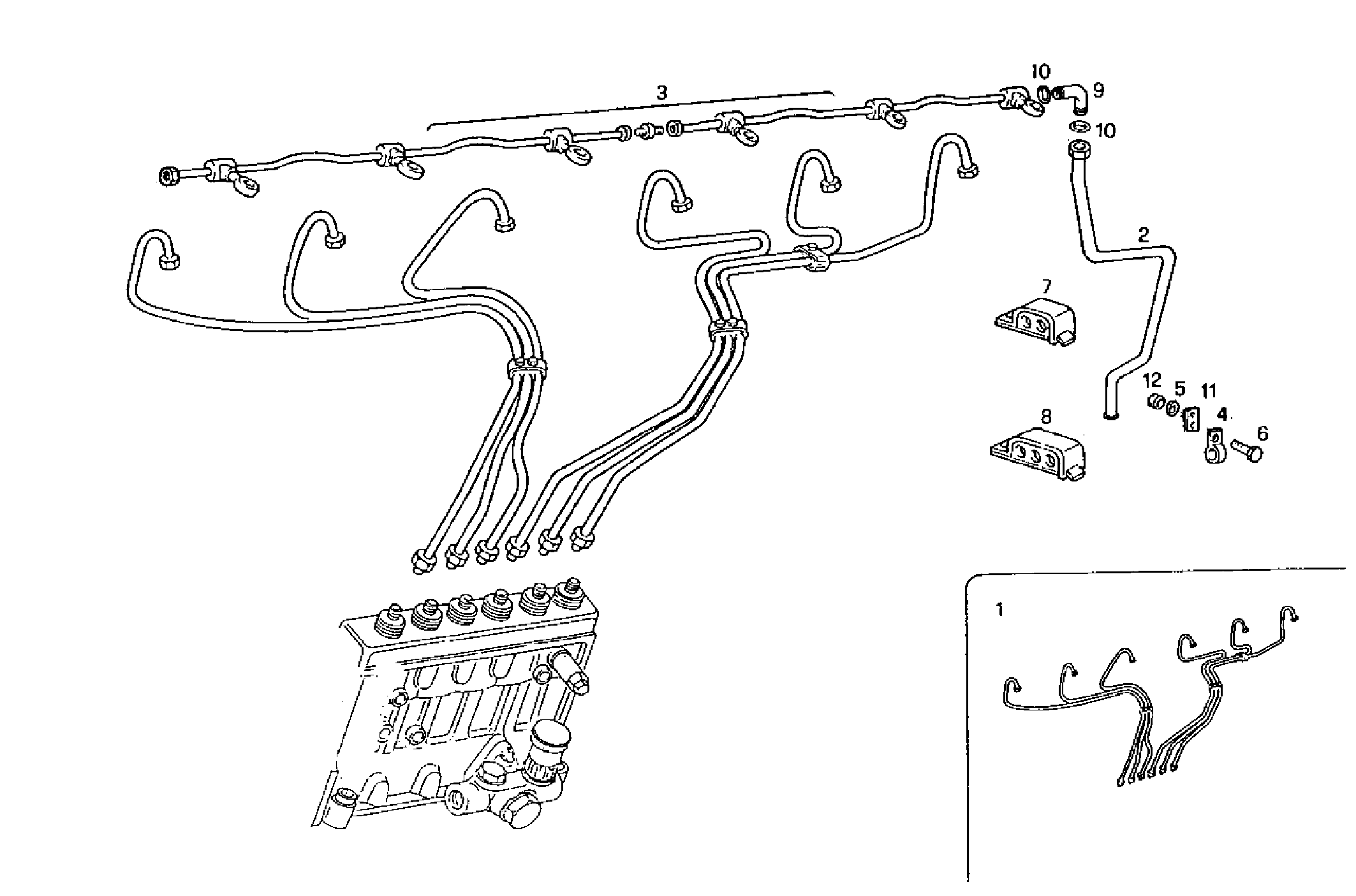 INJECTION PIPES - 8210SRE10.00 8210SRE10 parts diagram