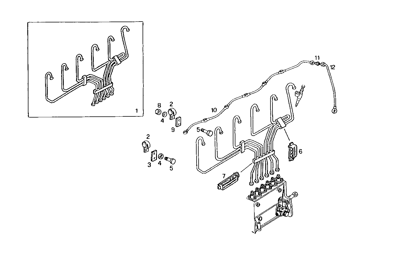 INJECTION PIPES - 8210SRE20.00 8210SRE20 parts diagram