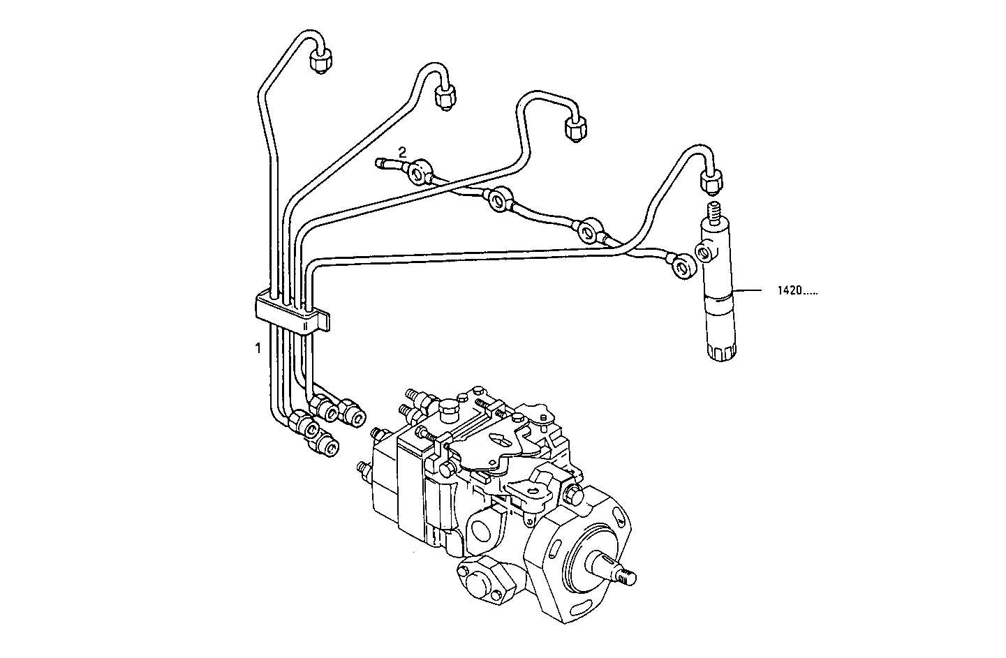 INJECTION PIPES - 8045E00.09A002 8045E00 parts diagram