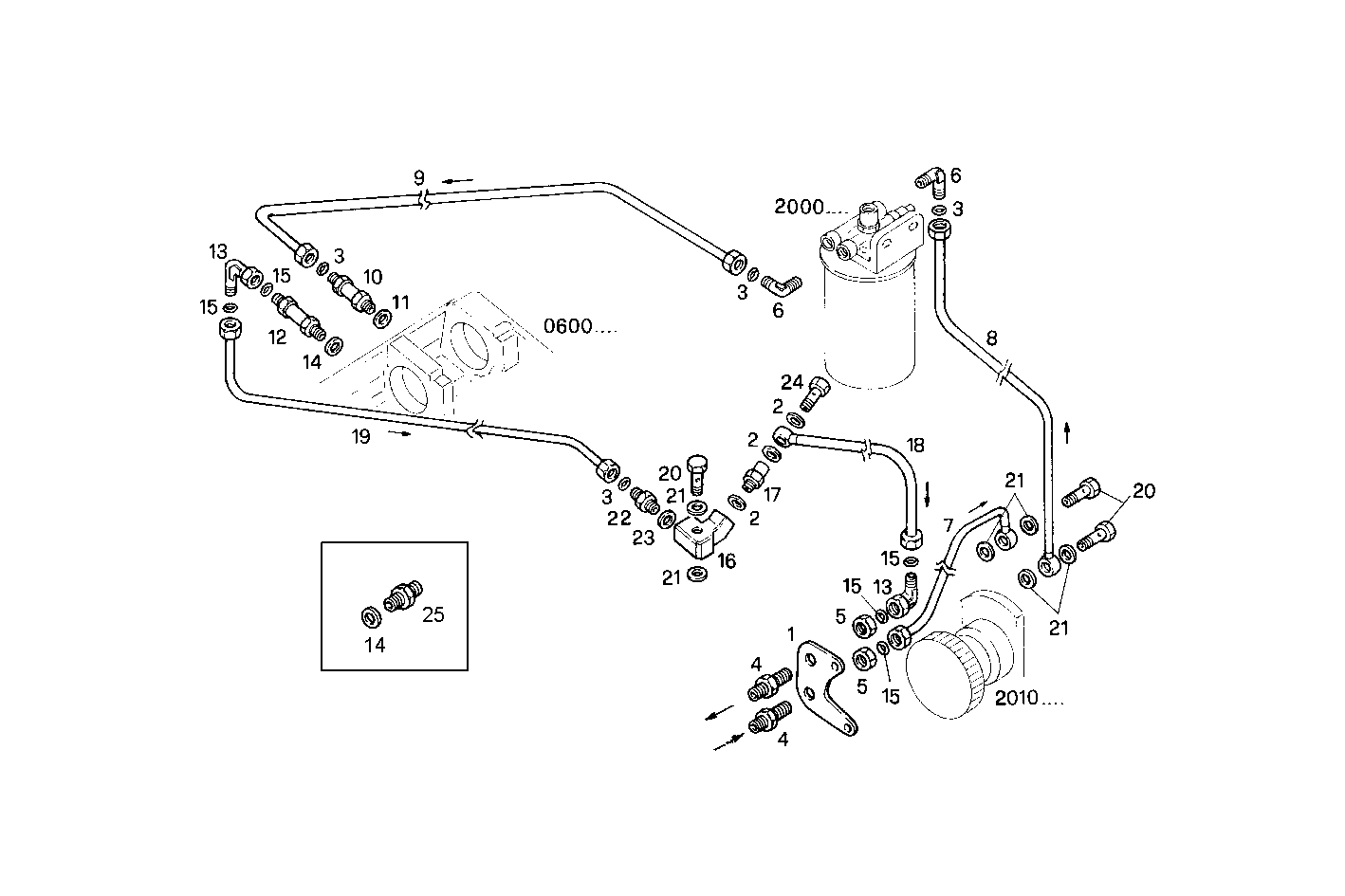 FUEL LINES - C78ENTM30.10A002 CURSOR 8 parts diagram
