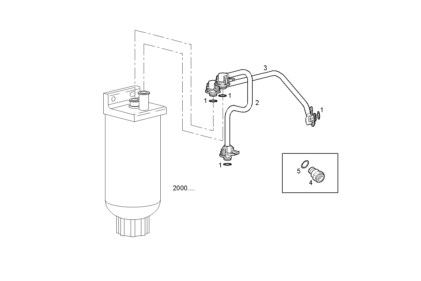 FUEL LINES - GENEF60M.1A71M NEF 4 mechanic. parts diagram