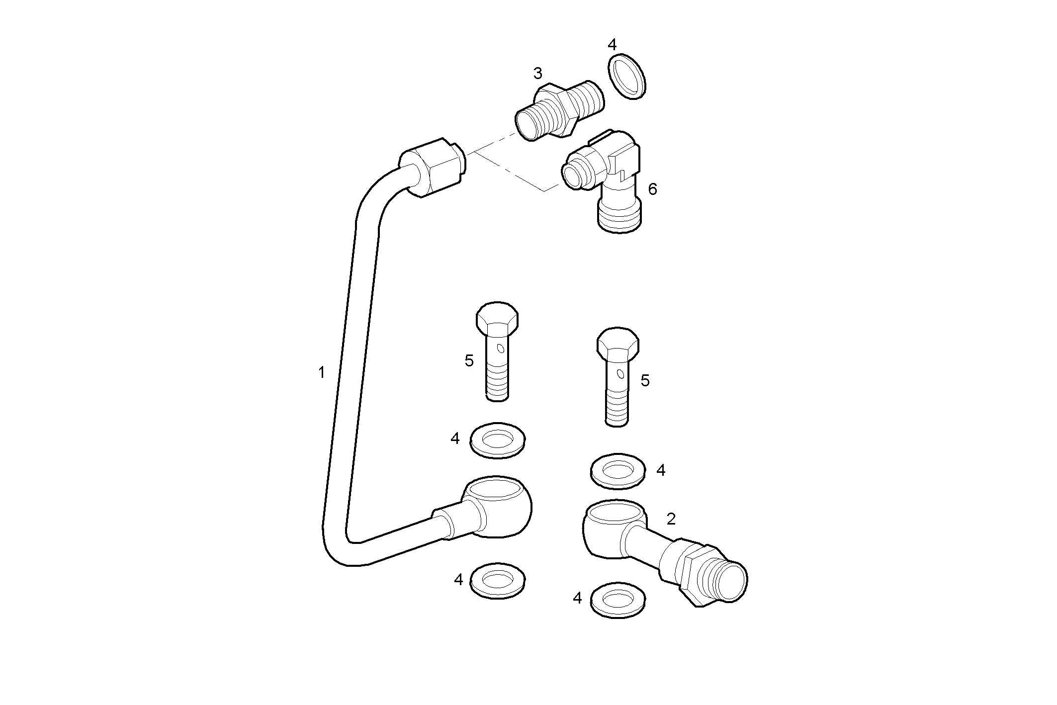 FUEL LINES - N67MNTF40.01 NEF 6 mechanic. parts diagram