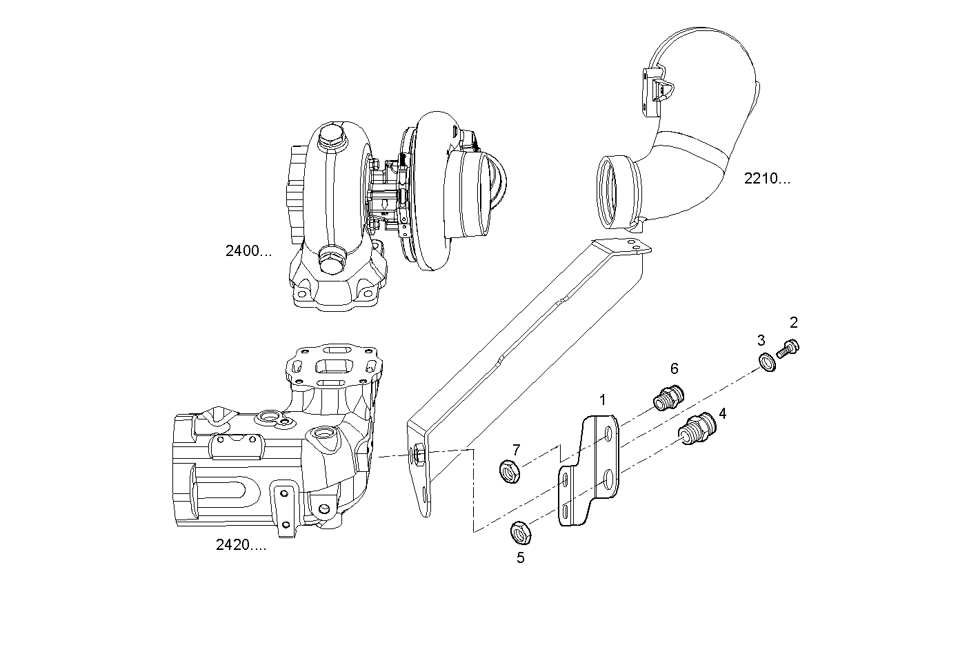 FUEL LINES - V08ENTM12.10B210 VECTOR 8 parts diagram