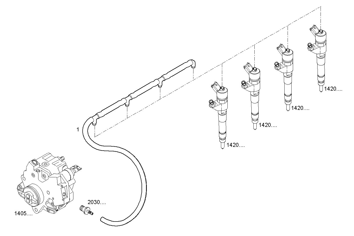 FUEL LINES - S30ENTM23.10 SOFIM HPI 3.0L parts diagram