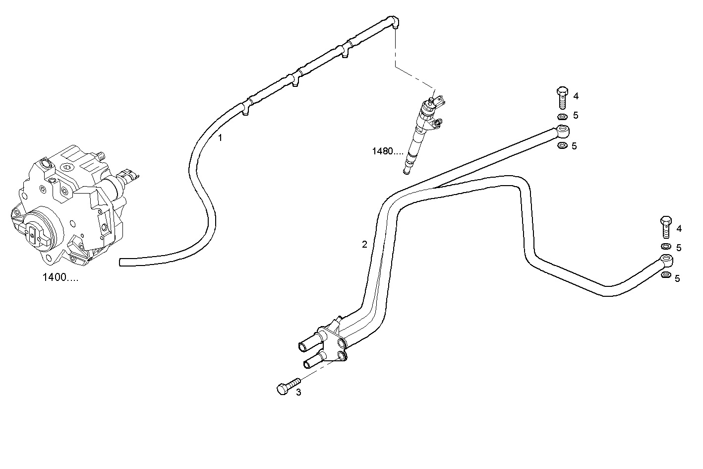 FUEL LINES - S30ENT422.10P002 SOFIM HPI 3.0L - EURO 4 parts diagram