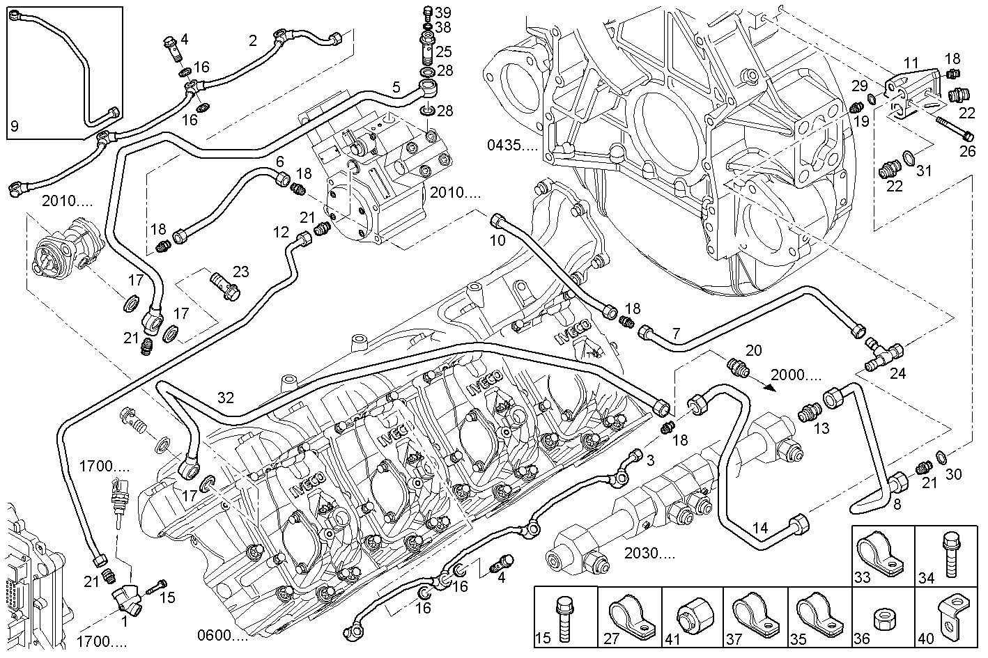 FUEL LINES - FVAE2884AB201 VECTOR 8 parts diagram