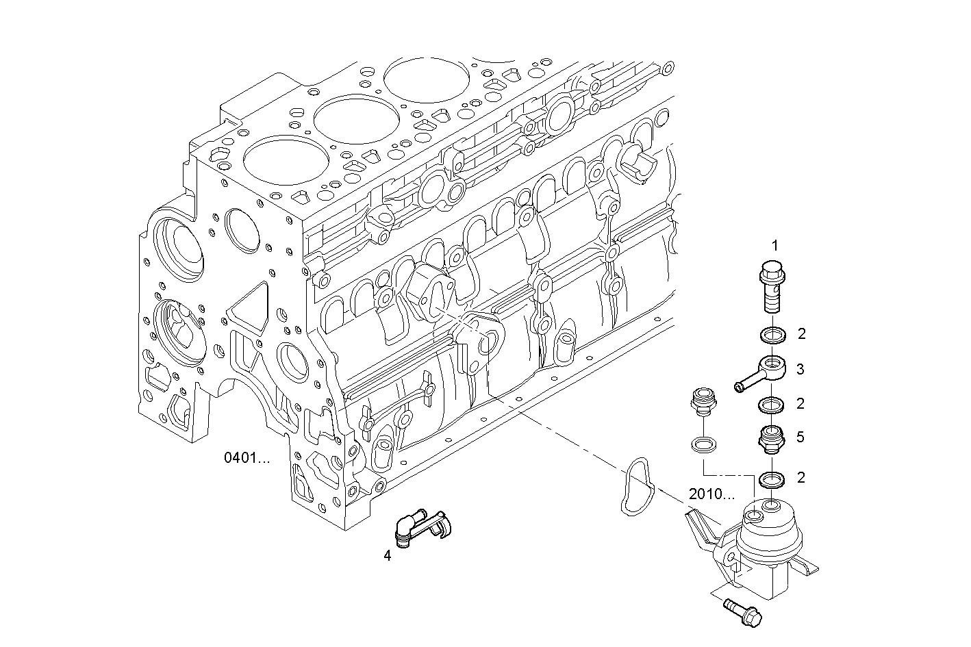 FUEL LINES - N45MSTD22.50 NEF 4 mechanic. - TIER 2 parts diagram