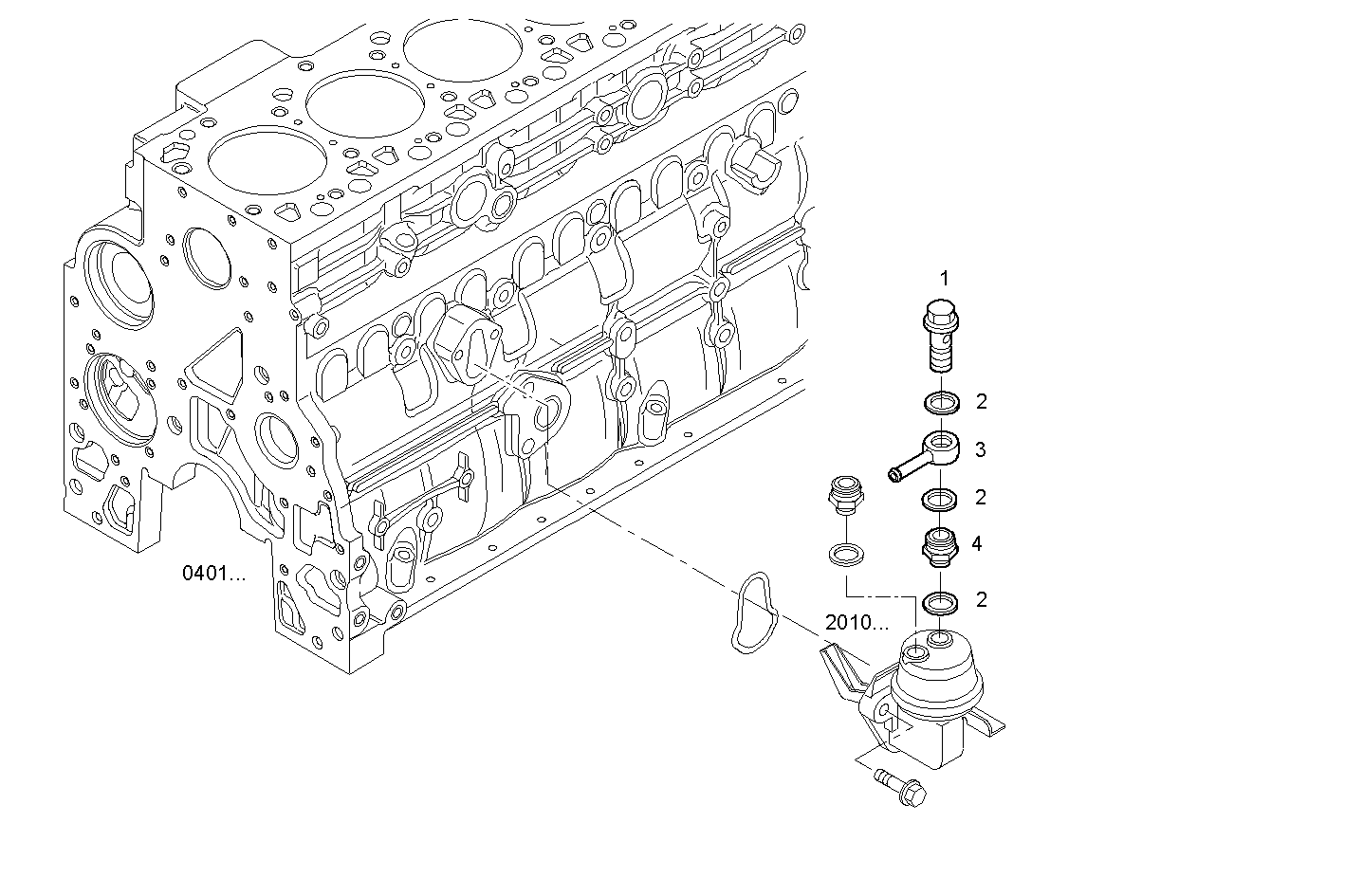 FUEL LINES - N45MNTF41.00 NEF 4 mechanic. parts diagram