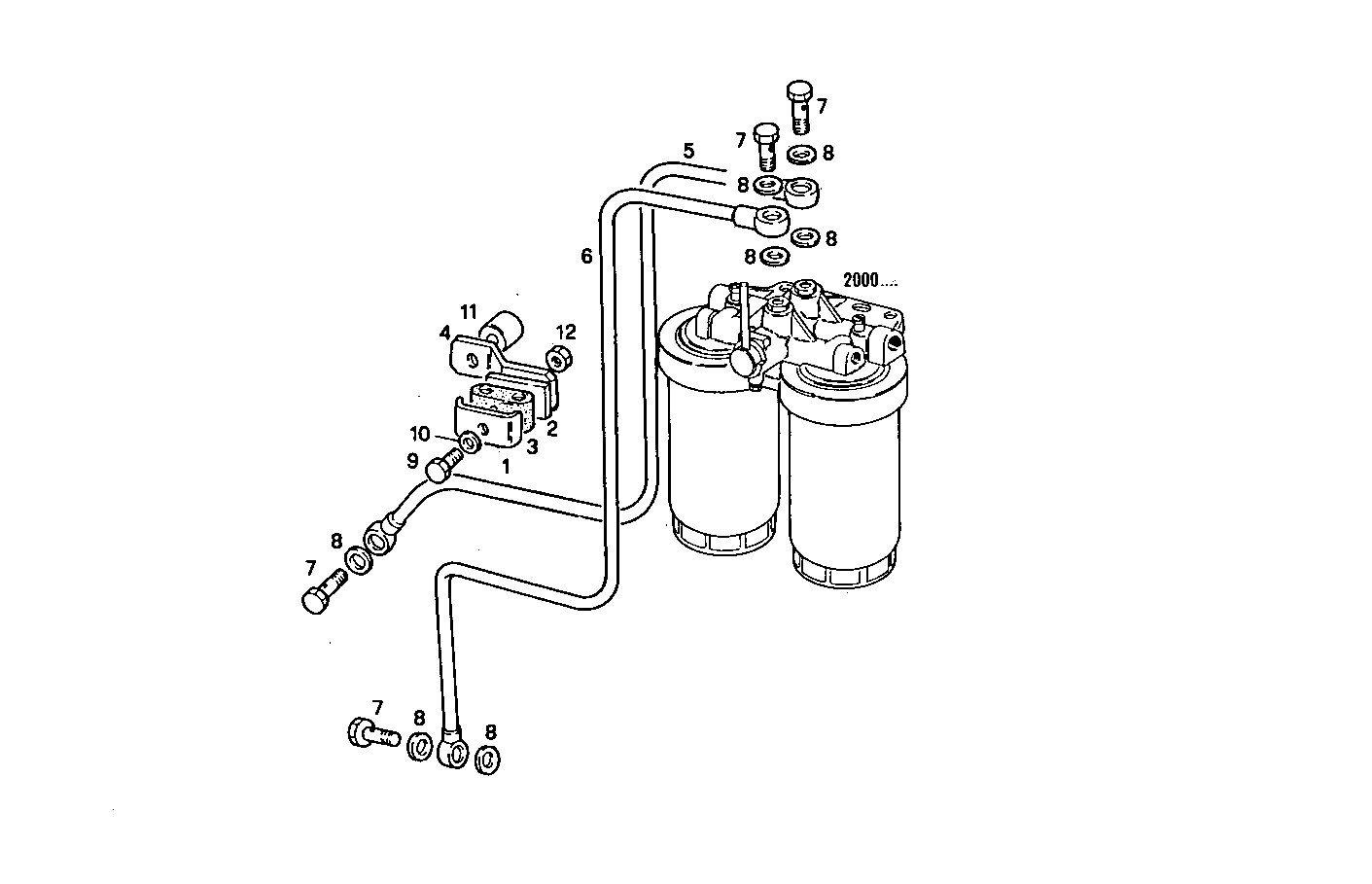 FUEL LINES - 8210SRM36.10 8210SRM36 parts diagram