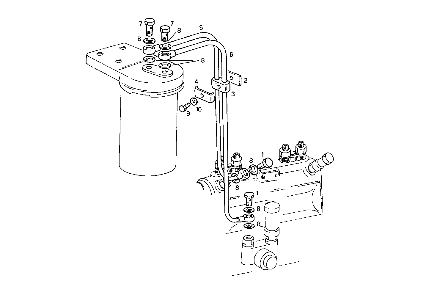 FUEL LINES - 8061SRM27.10 8061SRM27 parts diagram