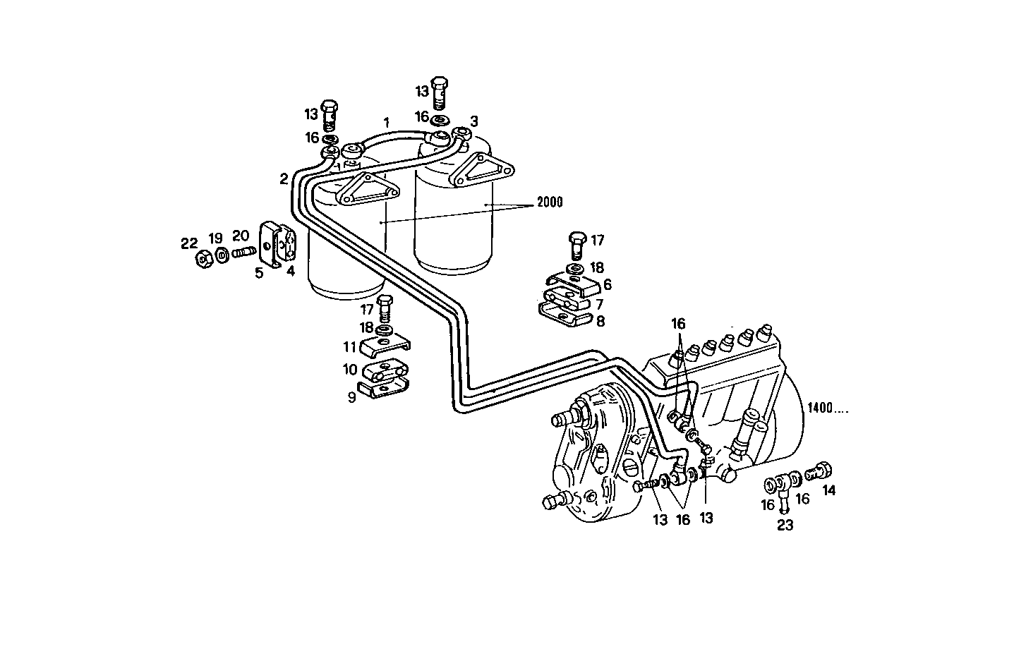 FUEL LINES - 8210M22.10 8210M22 parts diagram