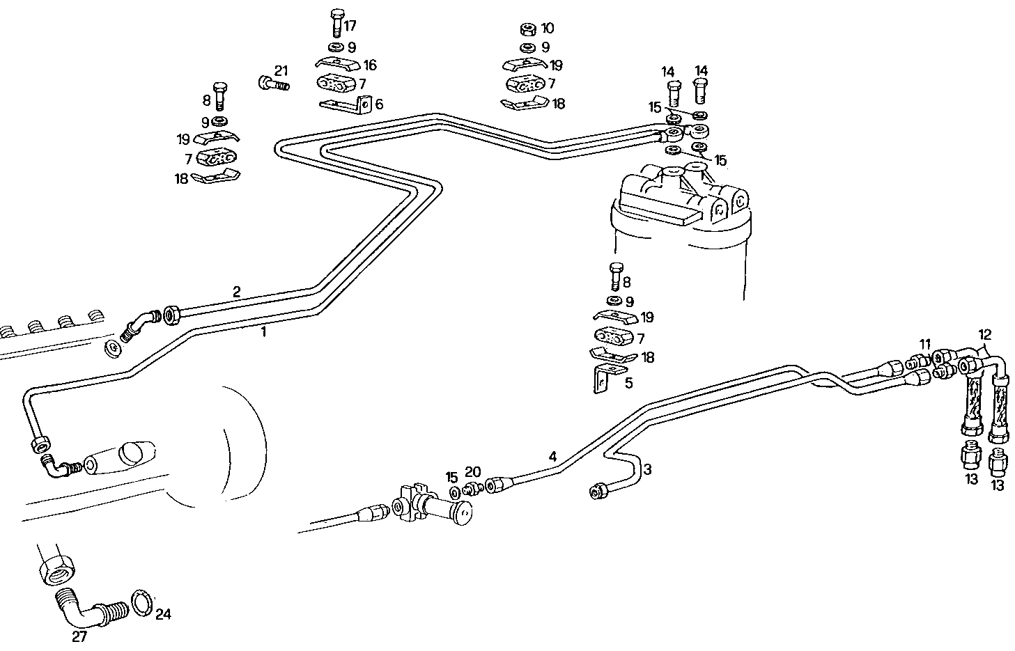 FUEL LINES parts diagram