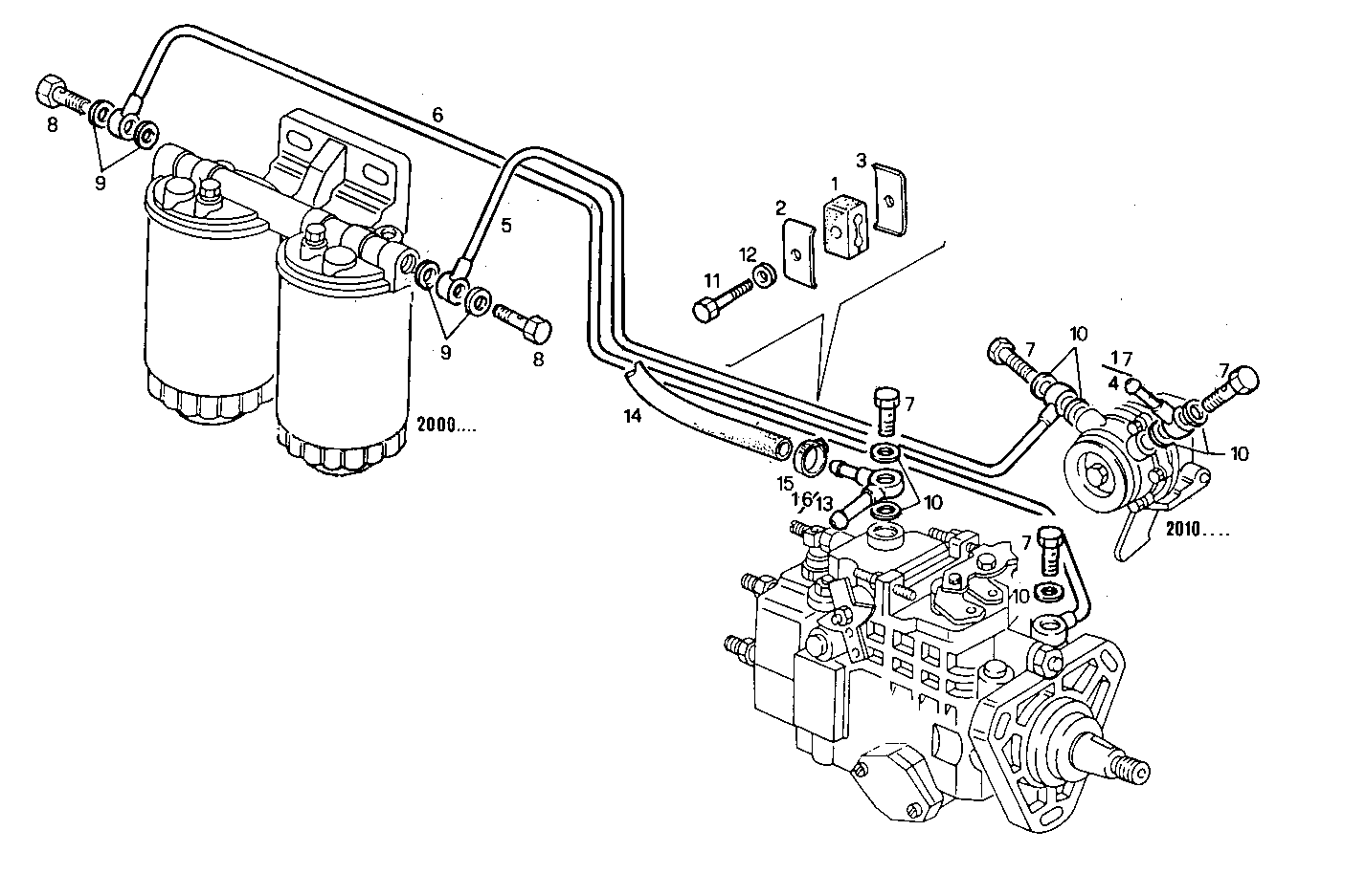 FUEL LINES - 8061M14.01 8061M14 parts diagram