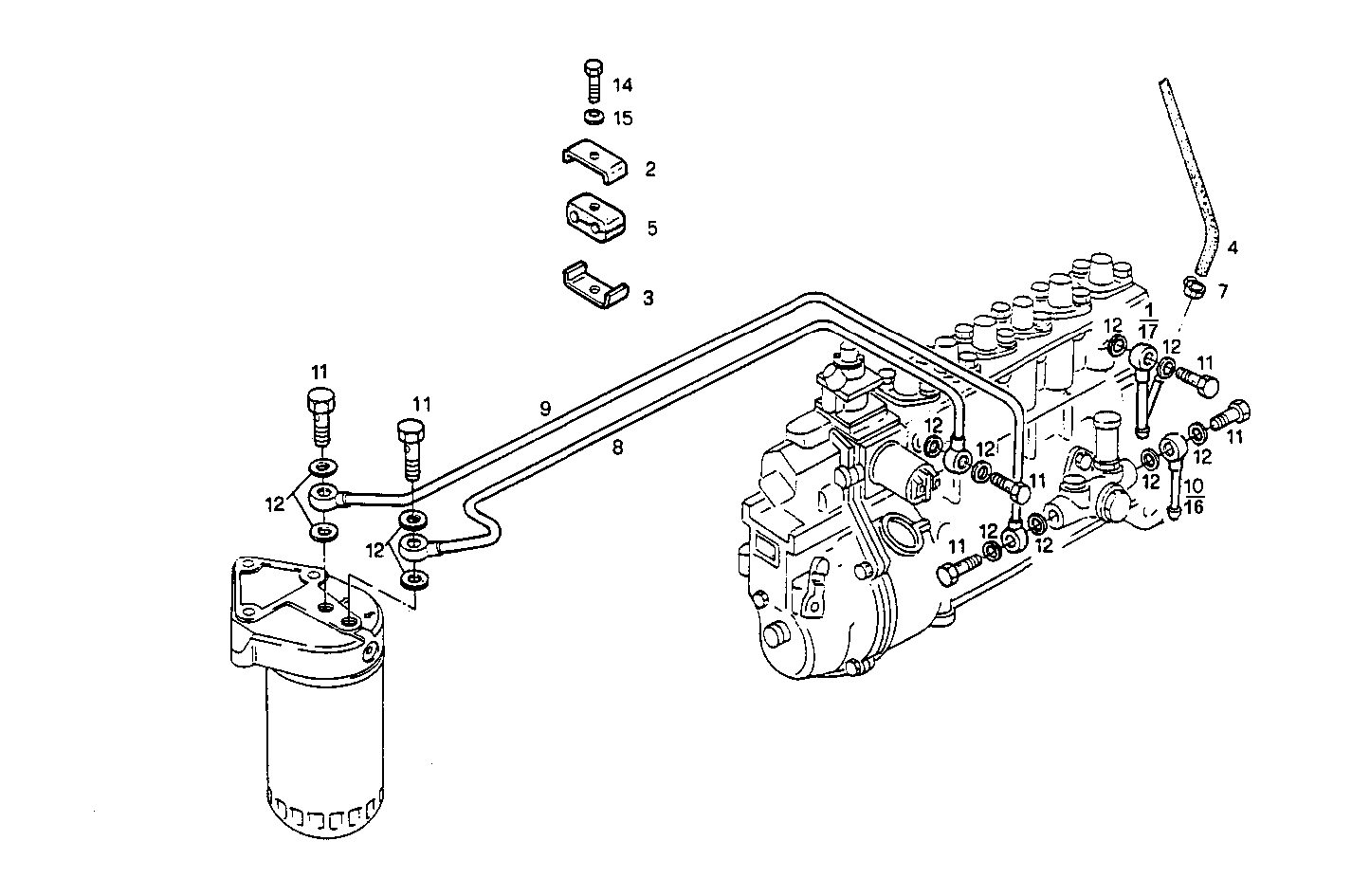 FUEL LINES - 8361SM21.01 8361SM21 parts diagram