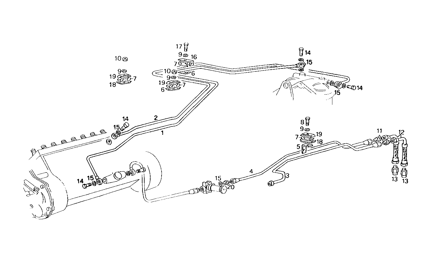 FUEL LINES - 8281SRM70.10 8281SRM70 parts diagram