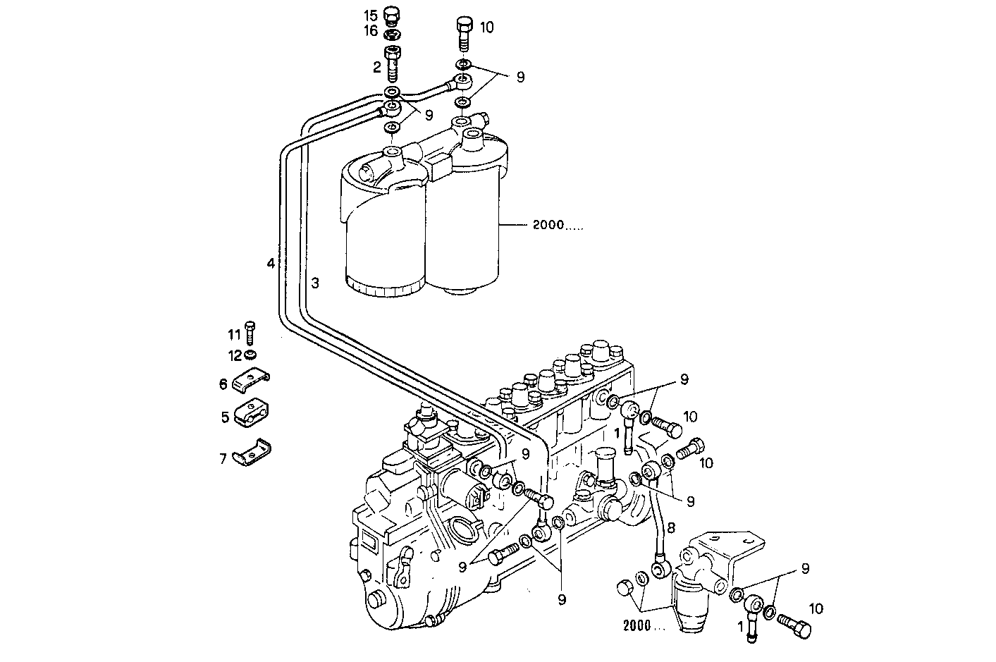 FUEL LINES - 8361Si10.00A029 8361SI10 parts diagram