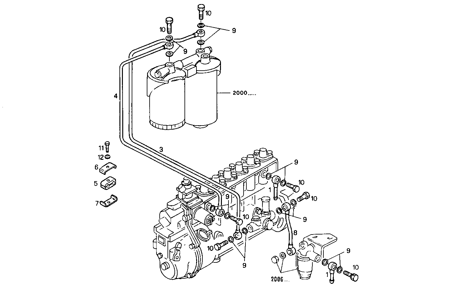 FUEL LINES - 8361SRE10.00A800 8361SRE10 parts diagram