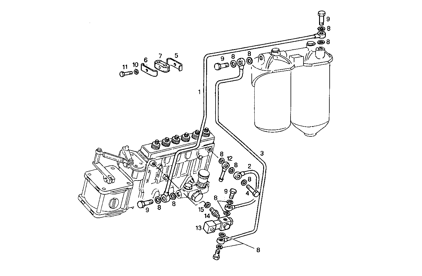 FUEL LINES - 8210SRi26.00A550 8210SRi26 parts diagram