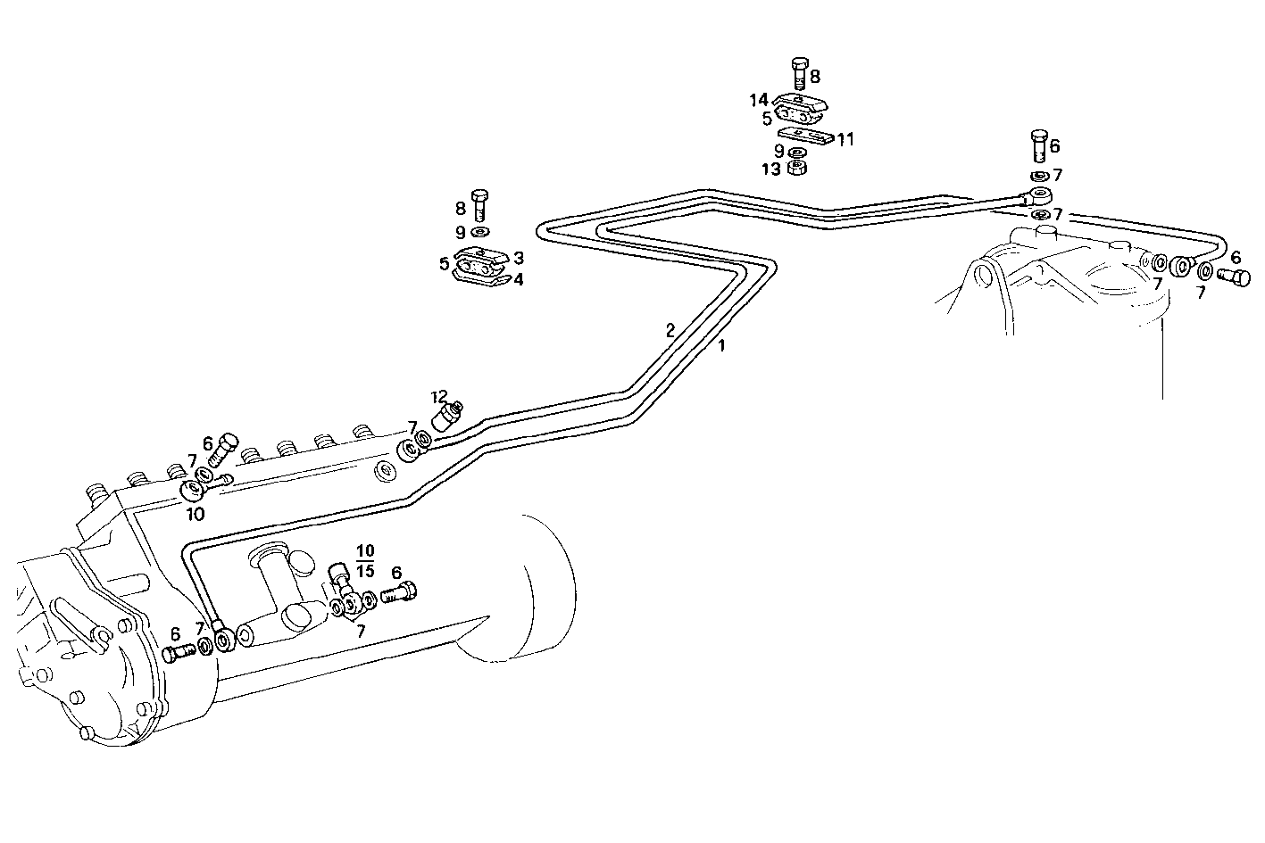 FUEL LINES - 8281M32.10 8281M32 parts diagram