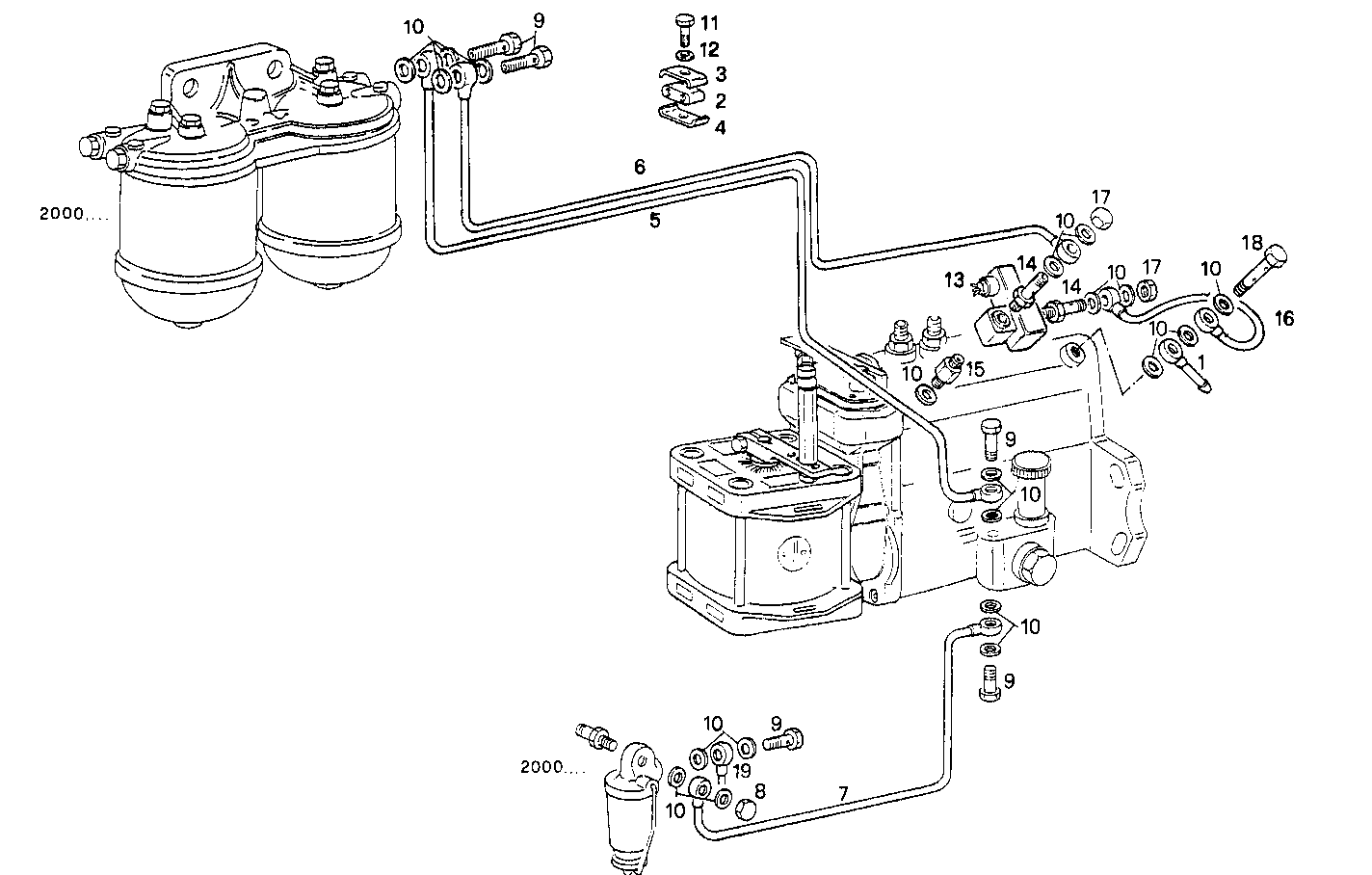 FUEL LINES - 8061SRi25.05A550 8061SRi25 parts diagram