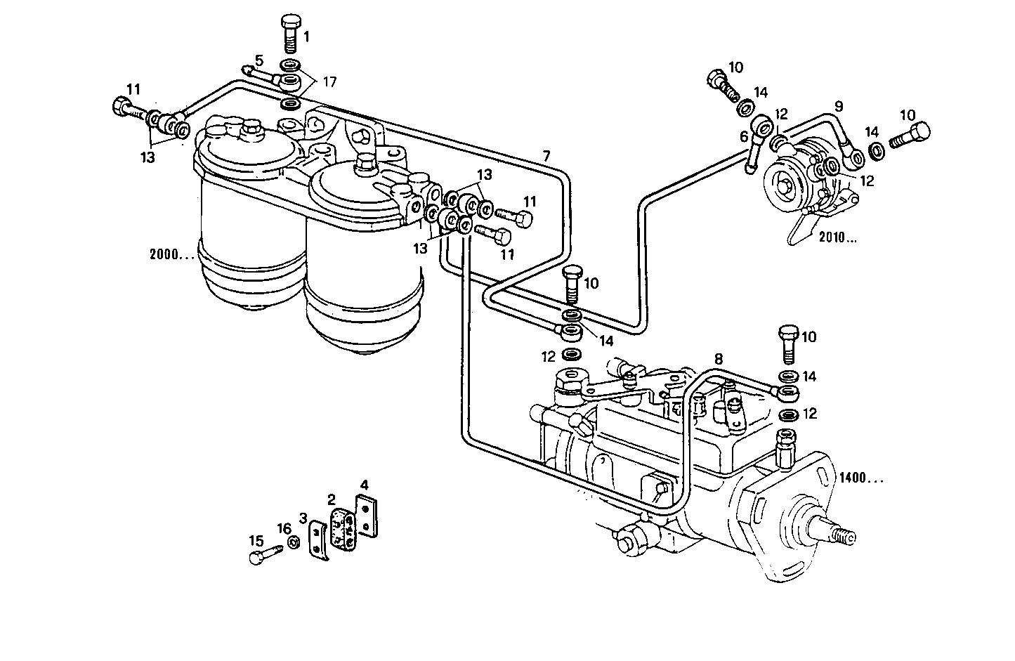 FUEL LINES - 8041M08.01 8041M08 parts diagram