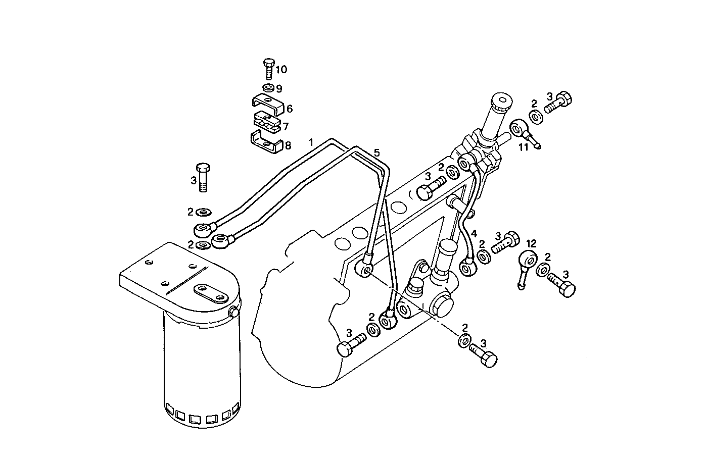 FUEL LINES - 8460SRM28.12 8460SRM28 parts diagram