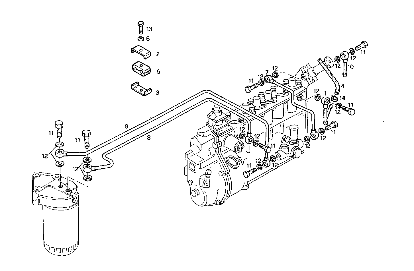 FUEL LINES - 8361SRM40.01 8361SRM40 parts diagram