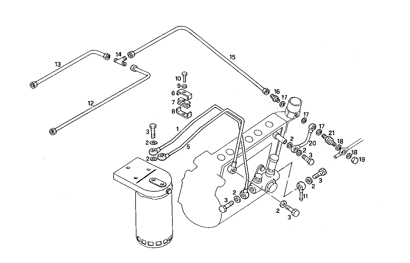 FUEL LINES - 8460SRM50.10 8460SRM50 parts diagram