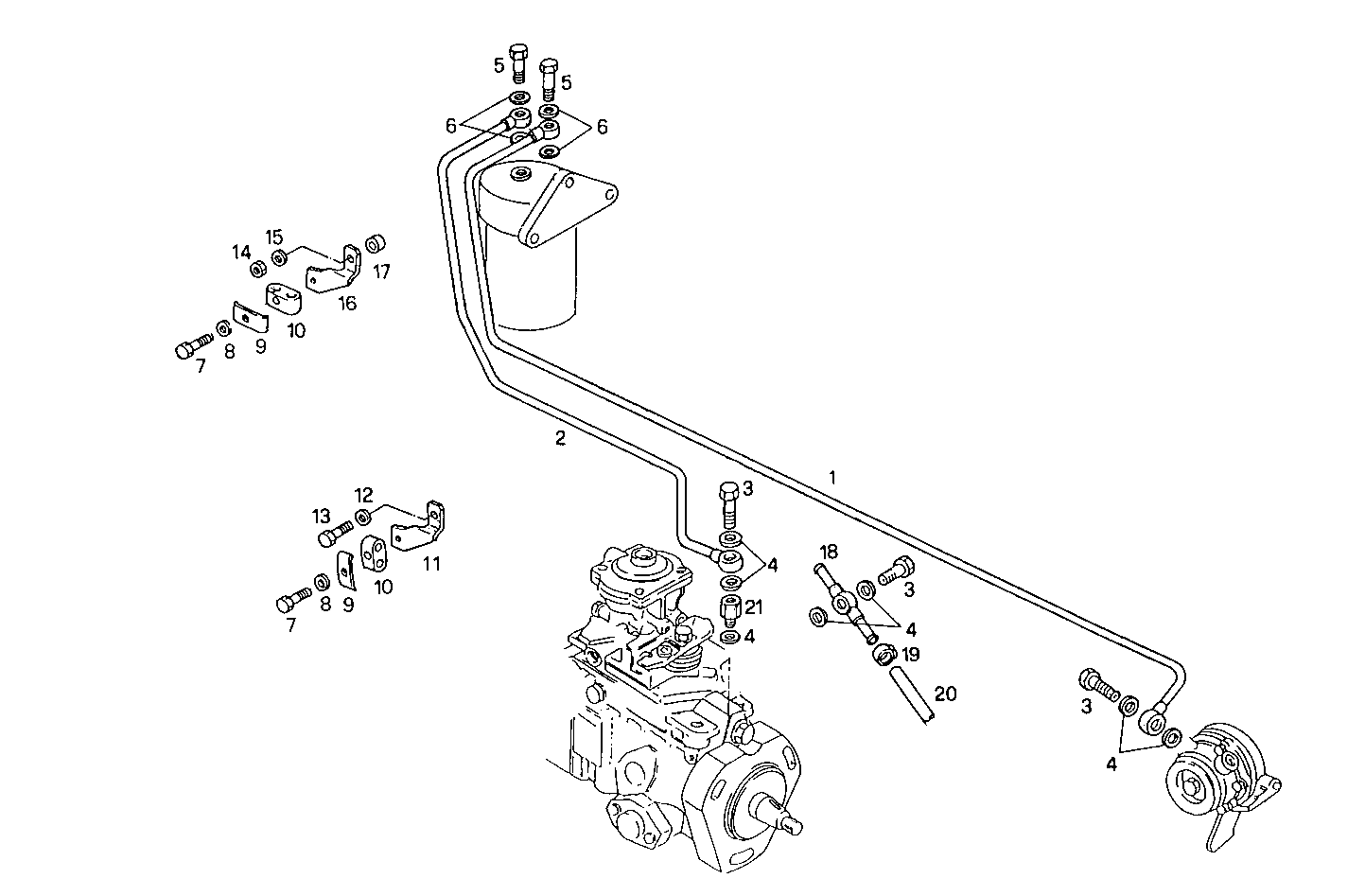 FUEL LINES - 8060SRM25.10 8060SRM25 parts diagram