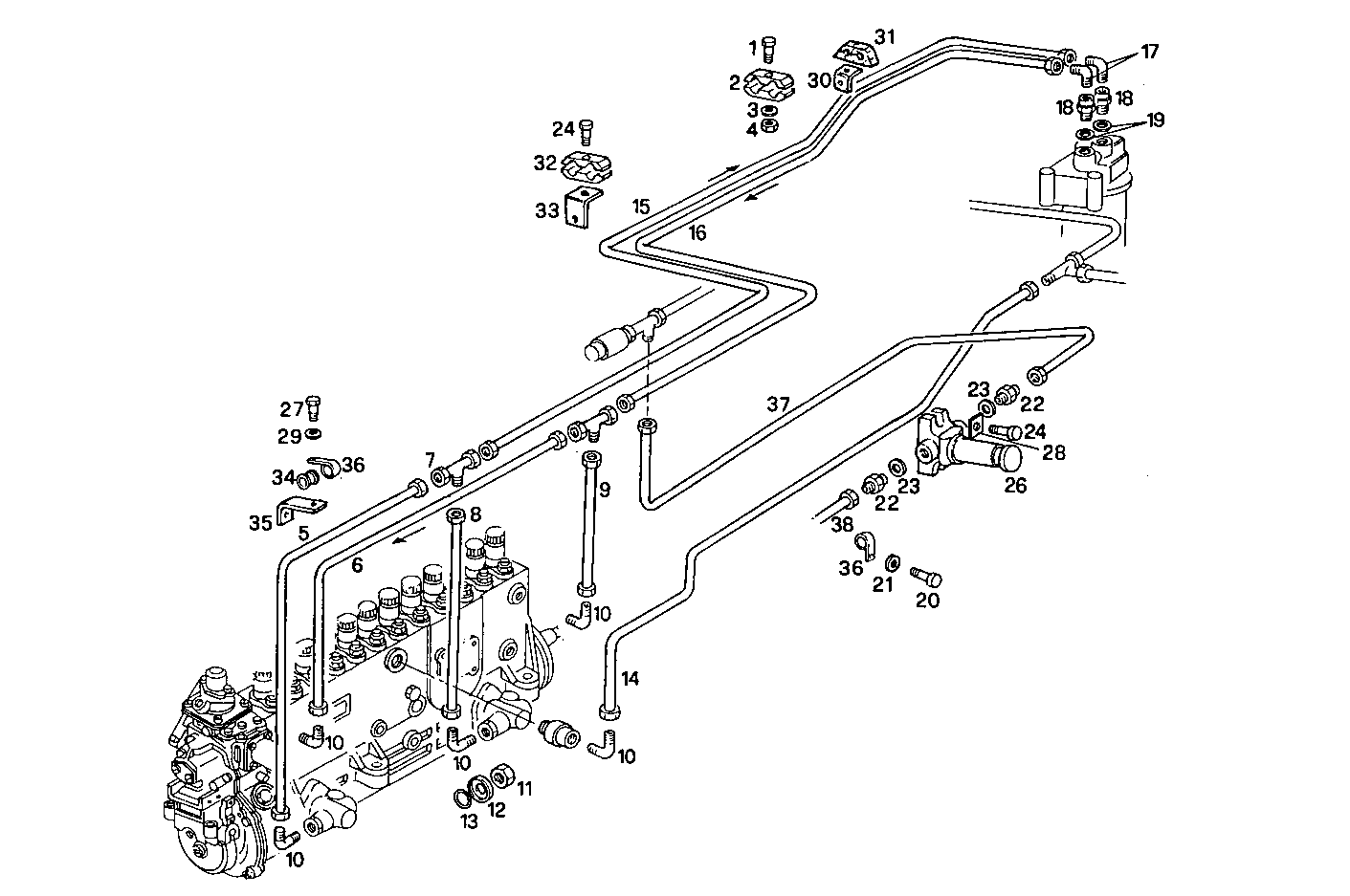 FUEL LINES - 8291SRM75.32A005 8291SRM75 parts diagram