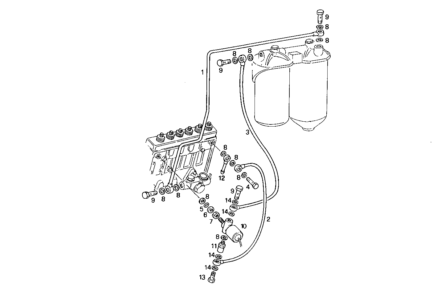 FUEL LINES - 8210SRi26.03 8210SRi26 parts diagram