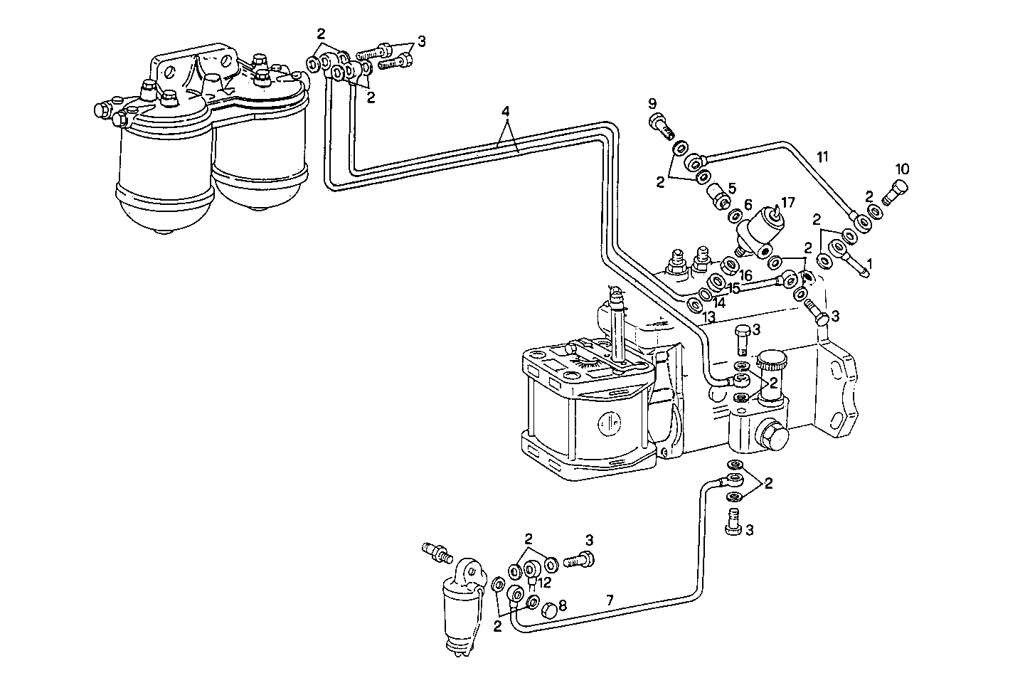 FUEL LINES - 8061SRi25.06 8061SRi25 parts diagram