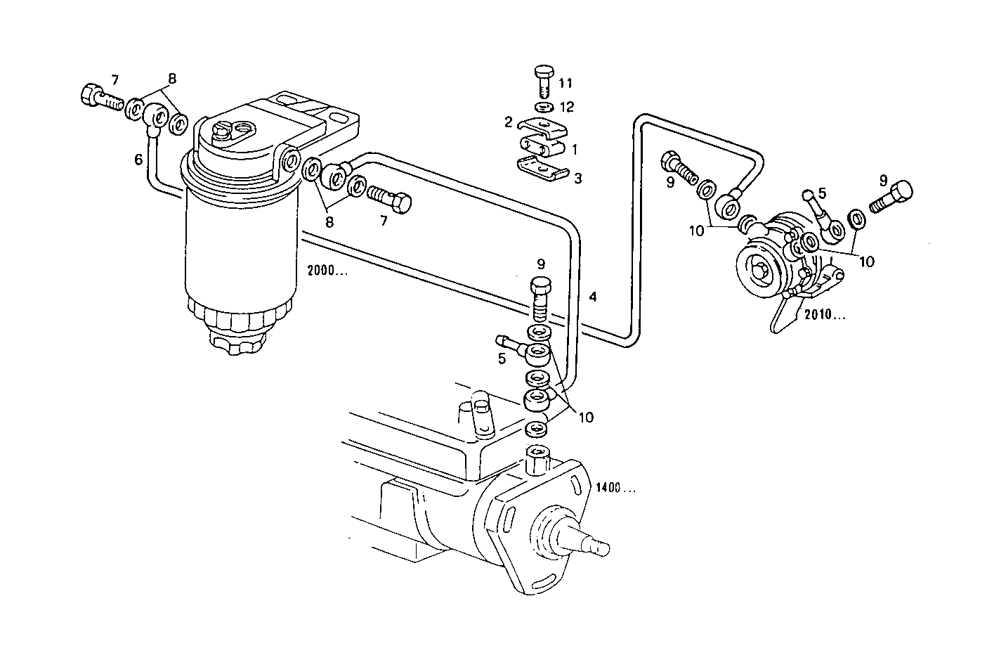 FUEL LINES - 8031i05.05 8031i05 parts diagram