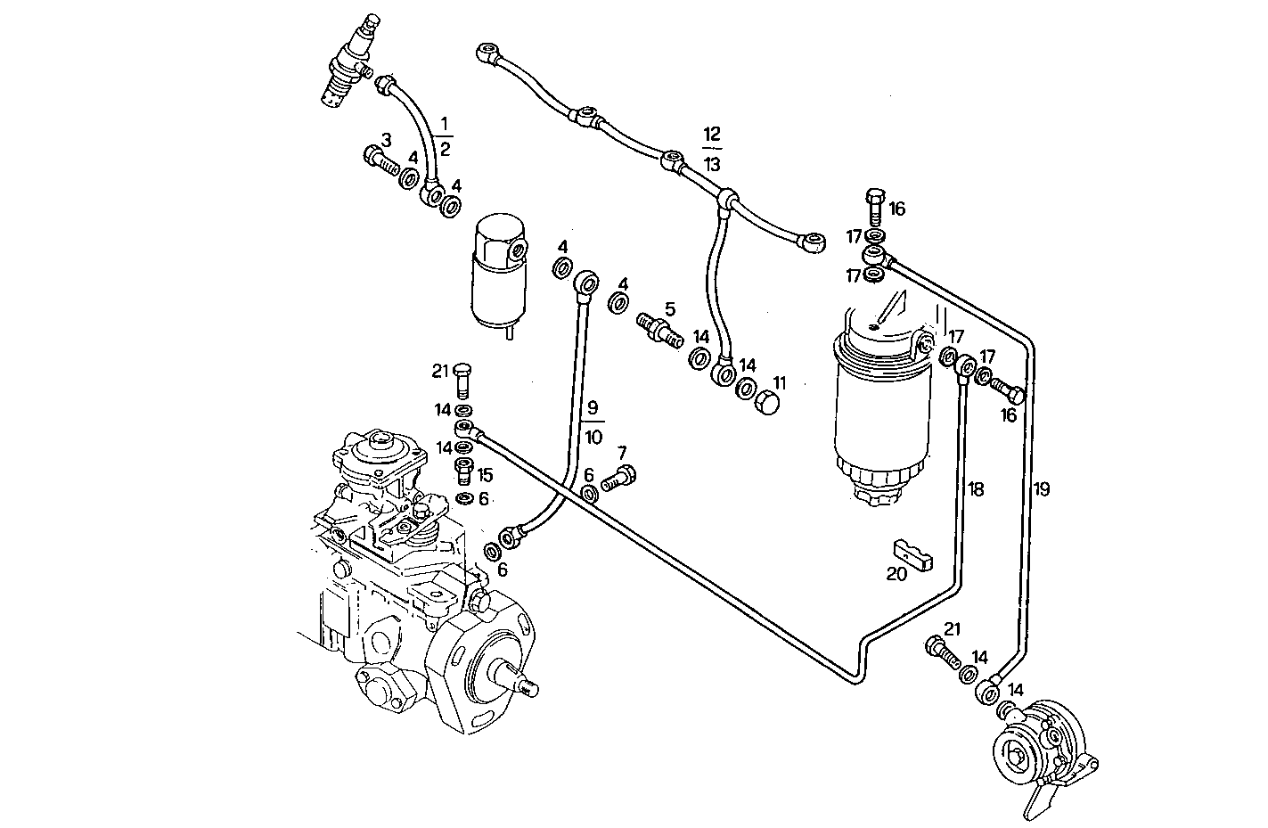 FUEL LINES - 8040SC25.00 8040SC25 parts diagram