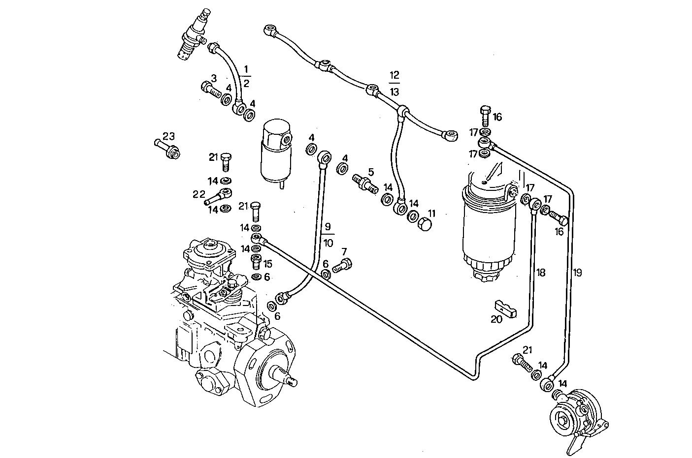 FUEL LINES - 8040SRC21.10A001 8040SRC21 parts diagram