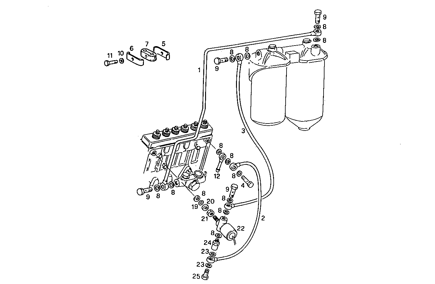 FUEL LINES - 8210SRi27.01 8210SRi27 parts diagram