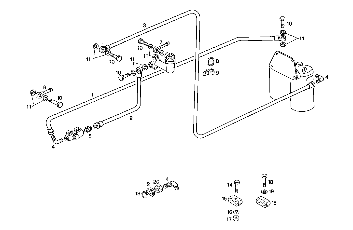 FUEL LINES - 8281Si15.00A550 8281Si15 parts diagram