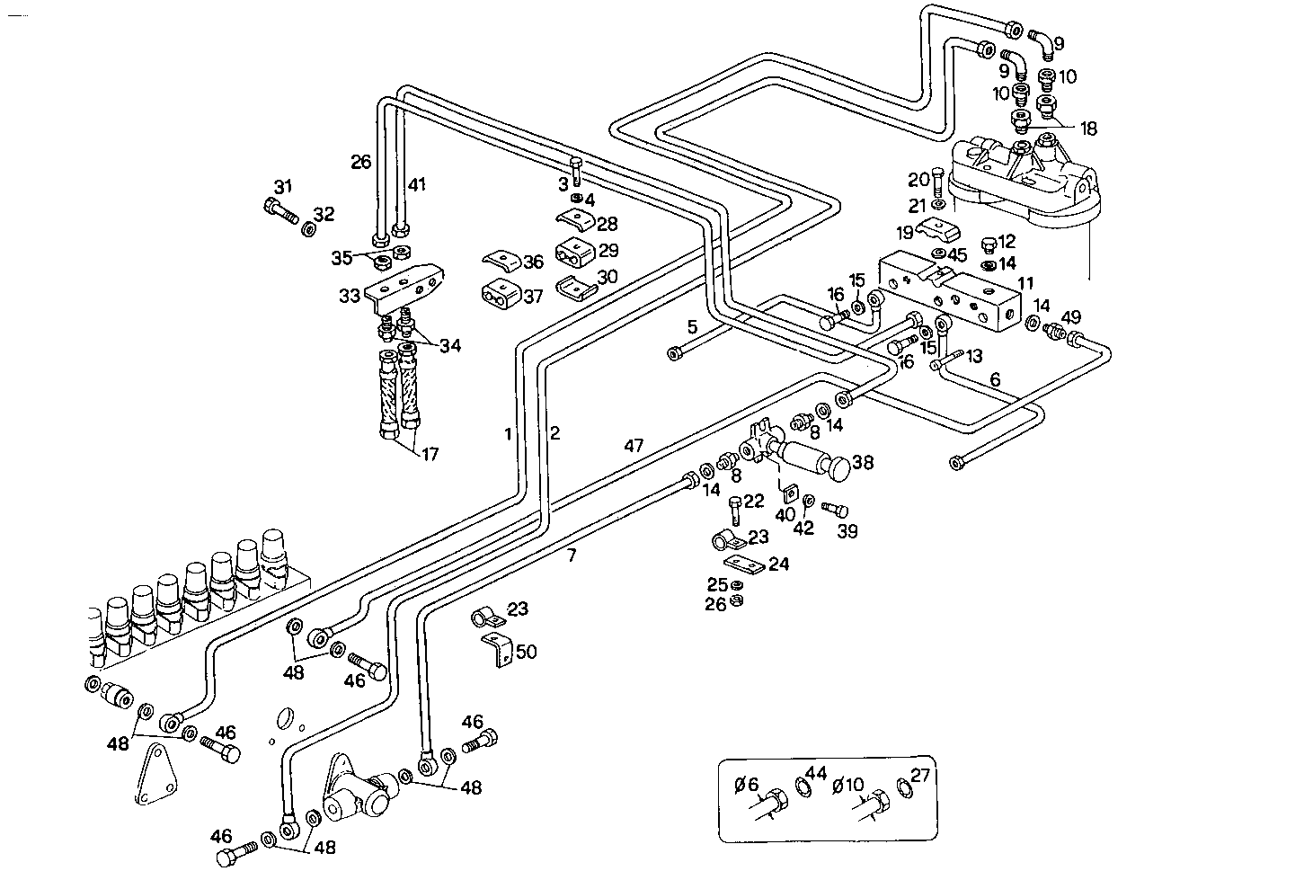 FUEL LINES - 8281SRM50.32 8281SRM50 parts diagram
