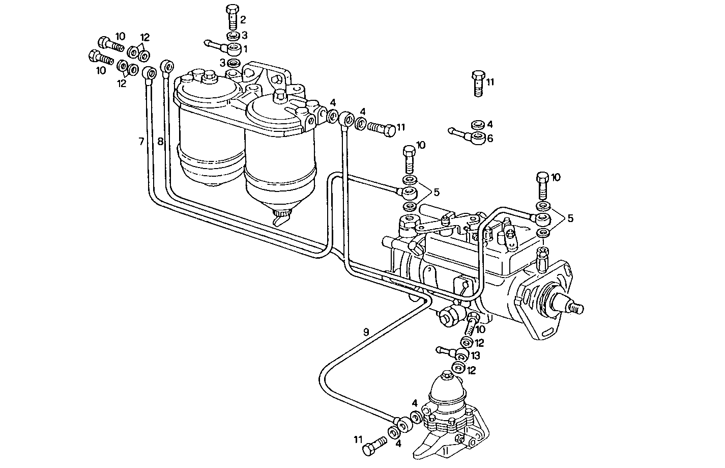 FUEL LINES - 8041i06.55A520 8041i06 parts diagram