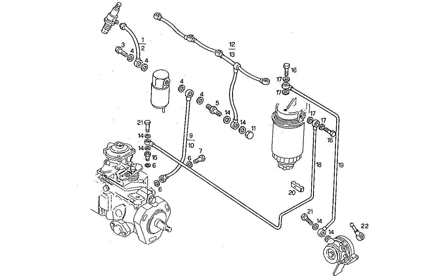 FUEL LINES - 8040SC25.00A007 8040SC25 parts diagram