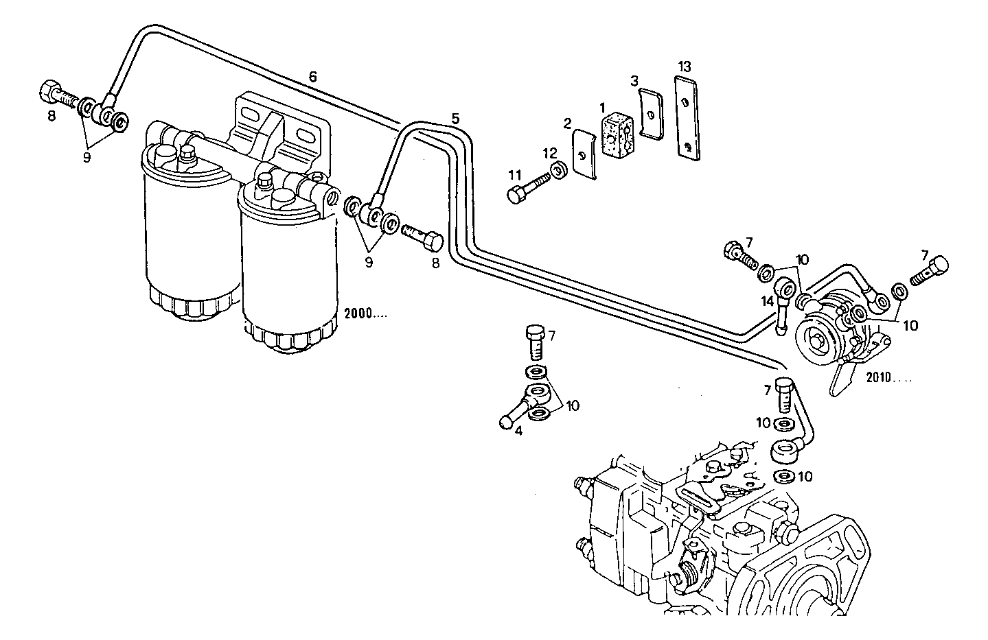 FUEL LINES - 8065E00.00A009 8065E00 parts diagram