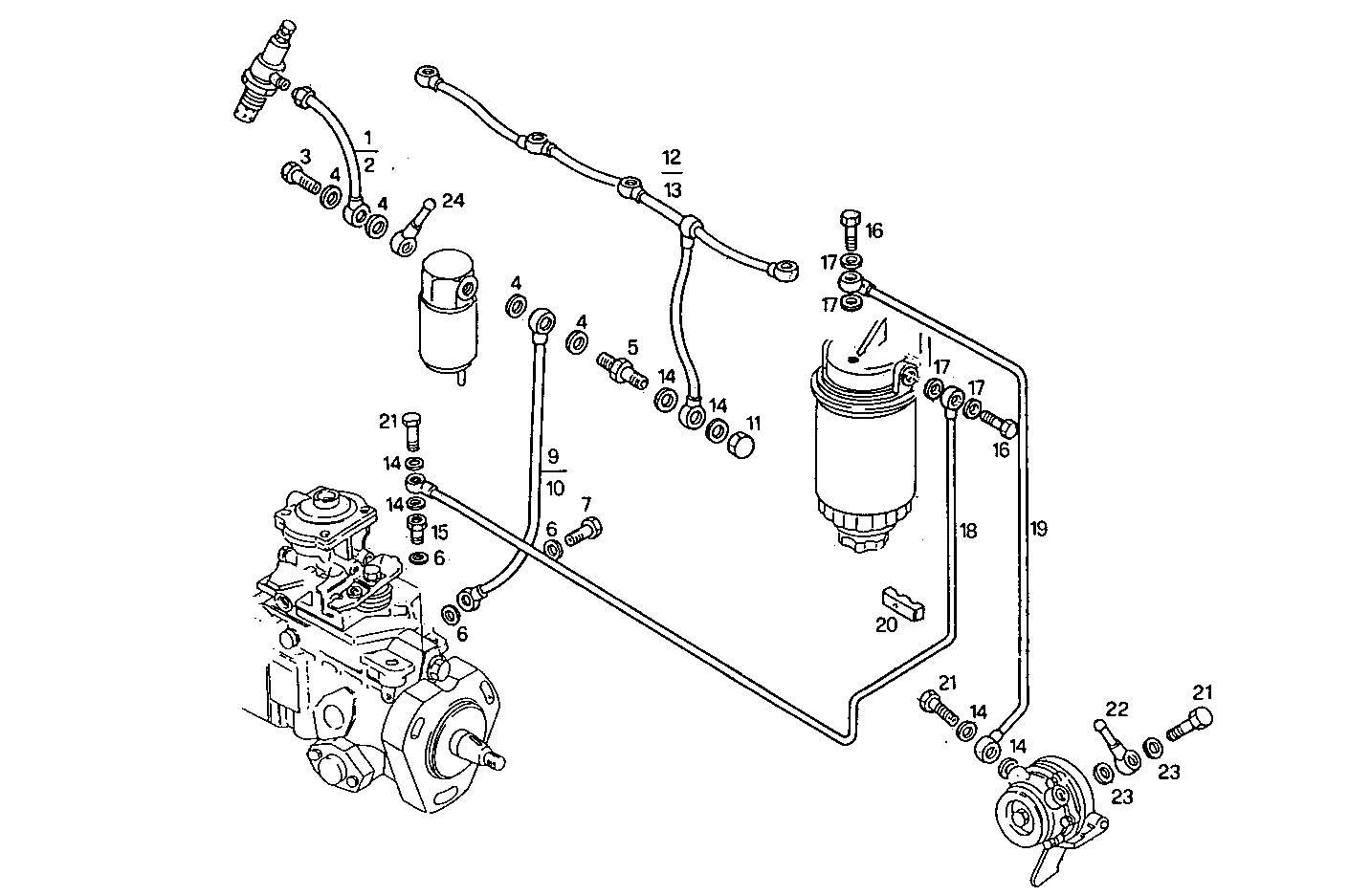 FUEL LINES - 8040SRC21.11A005 8040SRC21 parts diagram