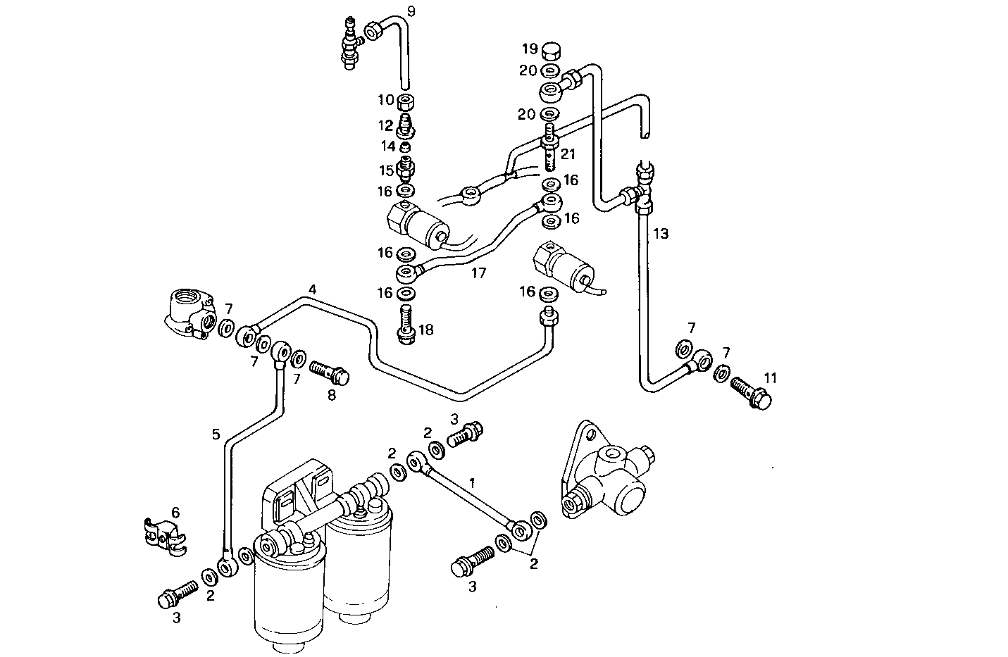 FUEL LINES - 8460SRC21.20A001 8460SRC21 parts diagram