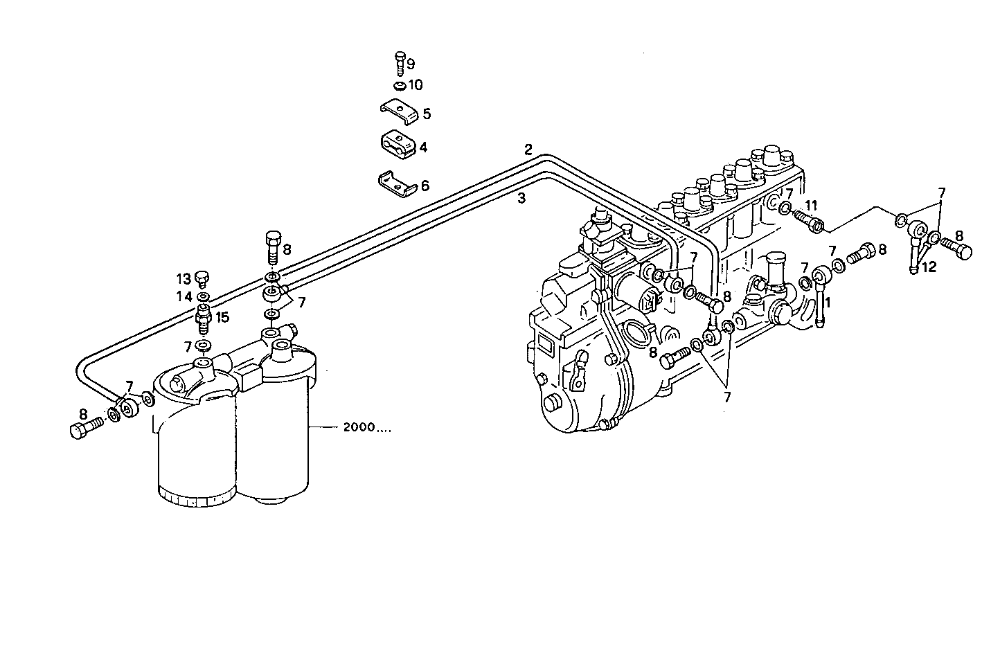 FUEL LINES - 8361SRI12.00A800 8361SRI12 parts diagram