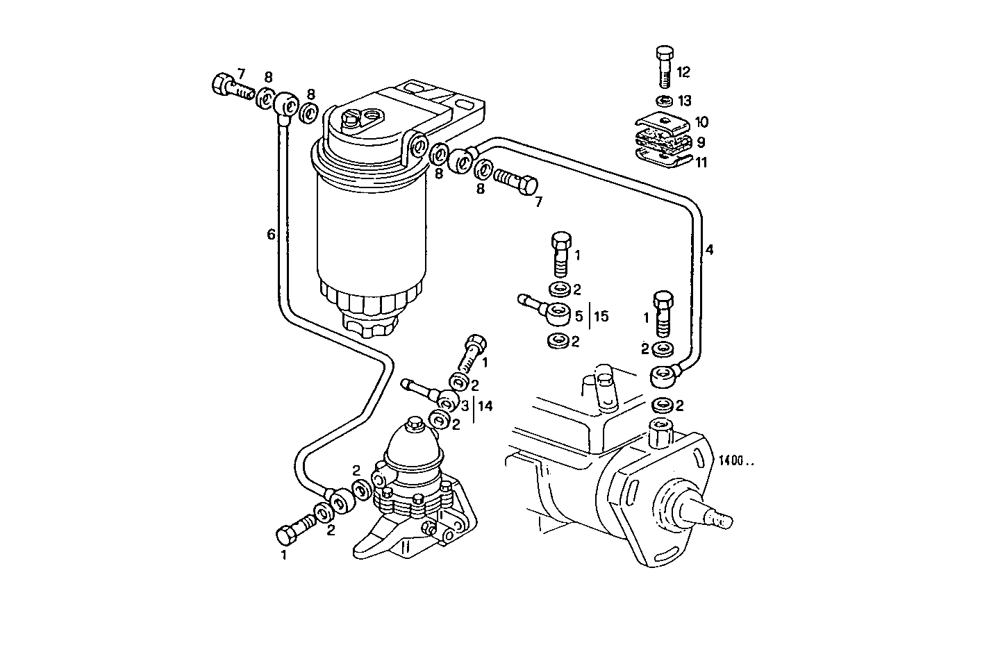 FUEL LINES - PU8035E00.00A100 PU8035E00 parts diagram