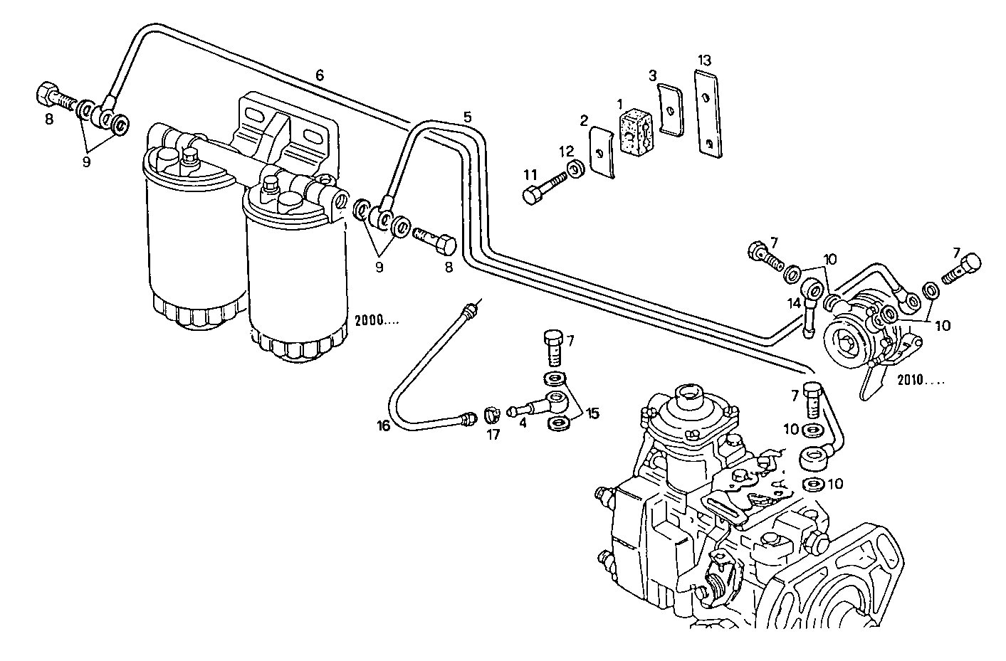 FUEL LINES - 8065SE00.00A006 8065SE00 parts diagram