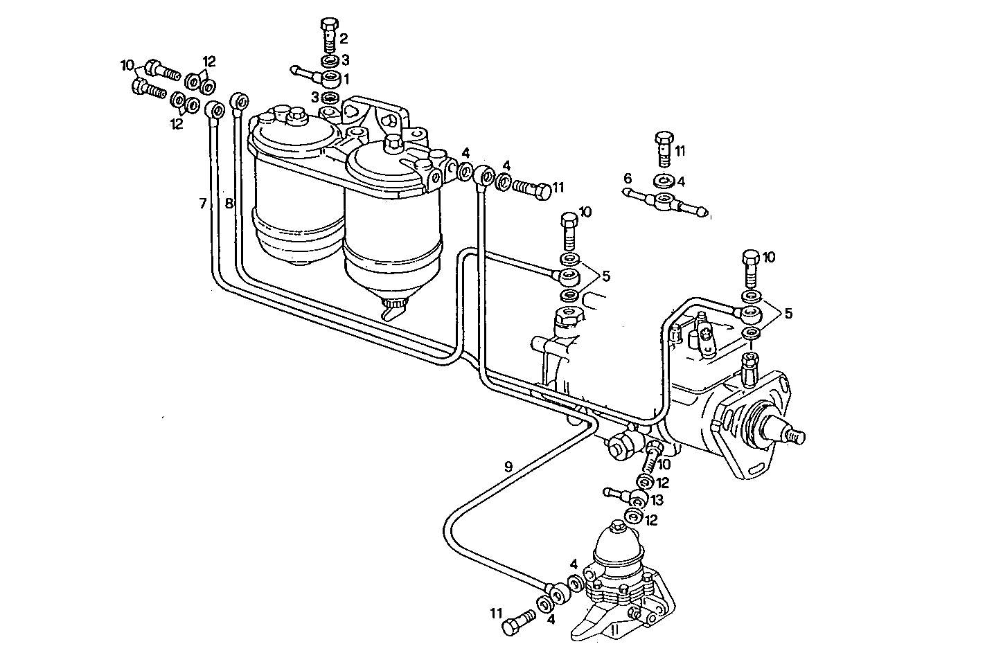 FUEL LINES - 8045SRE10.00 8045SRE10 parts diagram